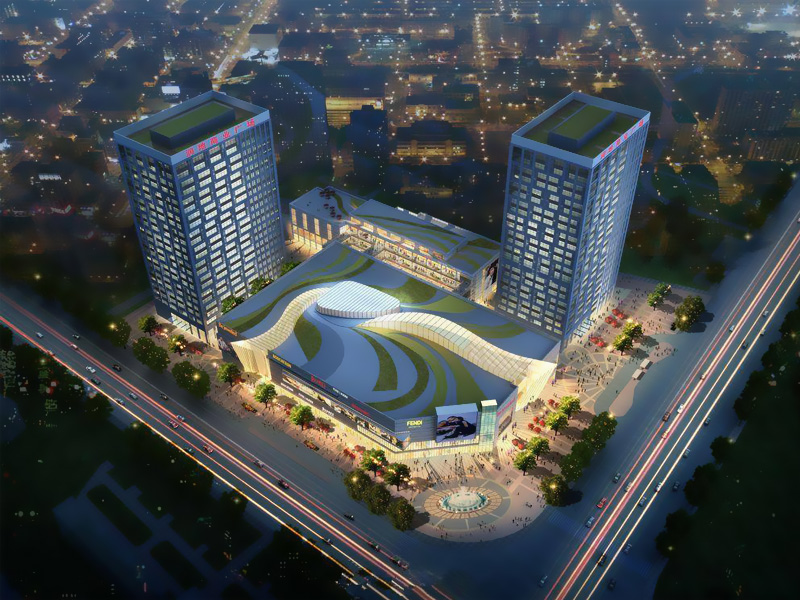 蕪湖潤地商業(yè)廣場百葉窗、樓梯扶手定制