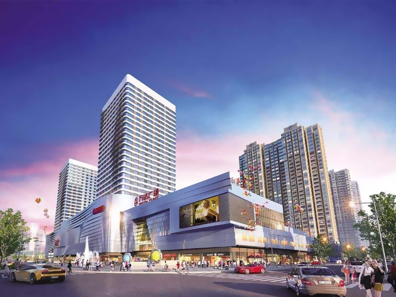 蚌埠萬達(dá)廣場樓梯欄桿、百葉窗定制