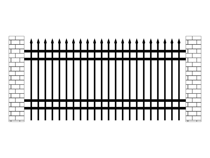 廠區(qū)鋅鋼圍欄圖片