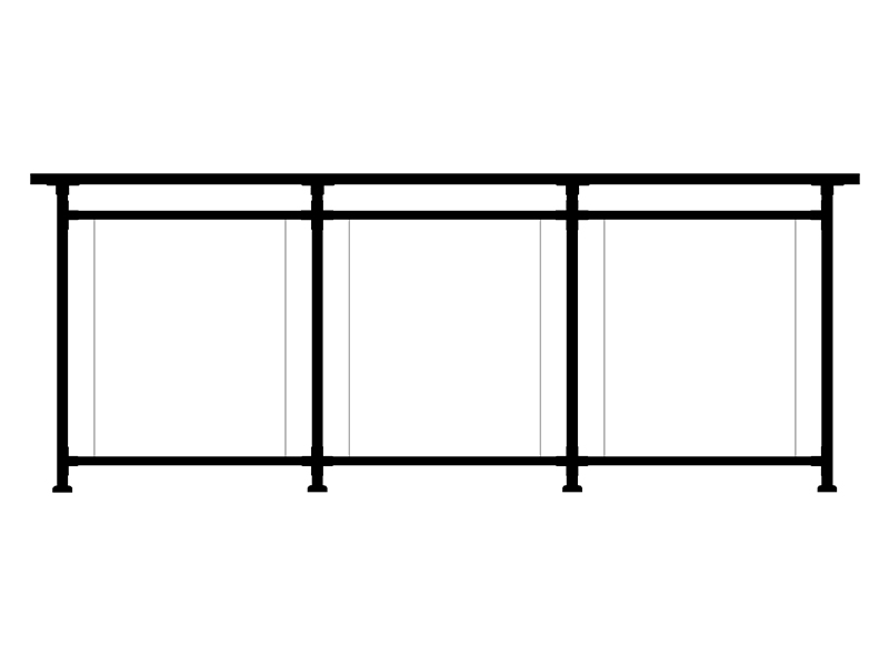 鋅鋼玻璃護(hù)欄3